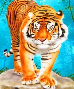 Aesthetic Tiger paint by numbers