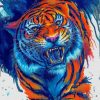 Tiger Roaring Paint by numbers