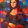 Vintage Colorful Mona Lisa paint by numbers