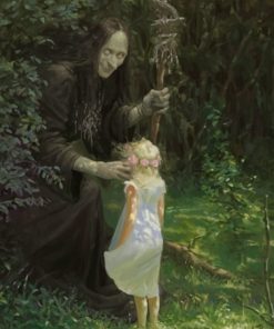 Witch And Little Girl paint by numbers