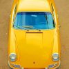 Yellow Porsche paint by numbers