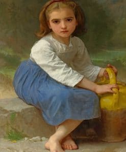 Young Girl With Water Jug paint by numbers