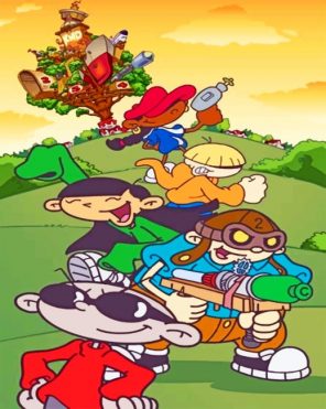 Codename Kids Next Door paint by numbers