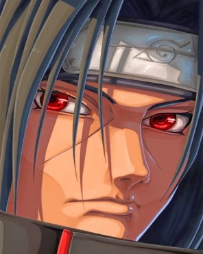 Itachi Uchiha paint by numbers