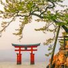 Itsukushima Shrine Japan Paint by numbers