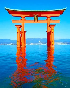 Itsukushima Shrine Japan Paint by numbers paint by numbers