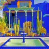 Jardin Majorelle Marrakesh paint by numbers