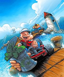 Popeye paint by numbers