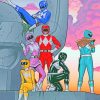 Power Rangers paint by numbers