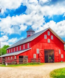 Aesthetic Barn paint by numbers