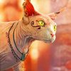 Aesthetic Egyptian Cat Paint by numbers