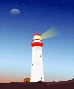 Aesthetic Lighthouse Paint by numbers