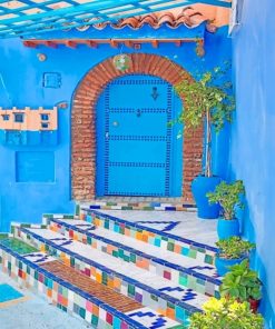 Aesthetic Moroccan House Paint by number