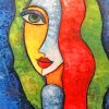 Aesthetic Woman Art paint by numbers