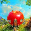 Apple House Paint by numbers