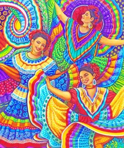 Colorful Latino Women Paint by numbers