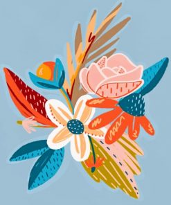 Flowers Illustrations paint by numbers