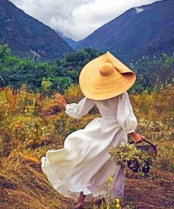 Woman Contemplating The Nature Paint by numbers