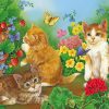 Cats In Garden paint by numbers