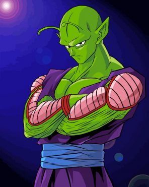 Piccolo Dragon Ball paint by number