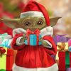 Santa Baby Yoda paint by numbers