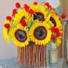 Sunflowers bouquet paint by numbers