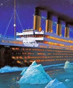 Titanic Ship paint by numbers