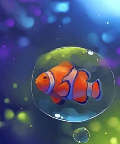 Aesthetic Clown Fish paint by numbers