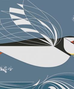 Charley Harper Puffin Paint by numbers