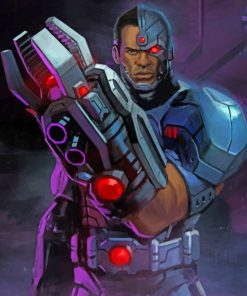 cyborg hero paint by numbers