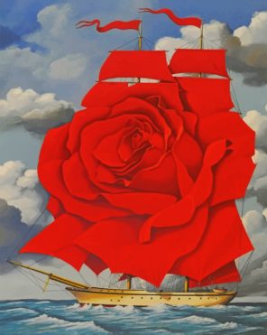 Flower Ship paint by numbers