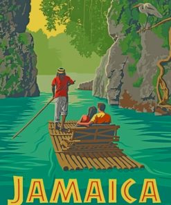 Jamaica Illustration paint by numbers