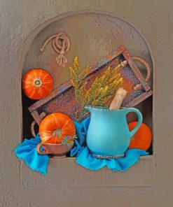 Aesthetic Pumpkins Still Life Paint by numbers