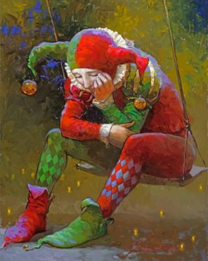 Sad Clown paint by numbers