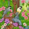 Birds And chipmunk paint by number