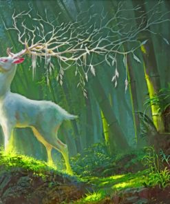 Fantasy White Deer paint by numbers