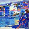 Grecian Harbor Art paint by numbers