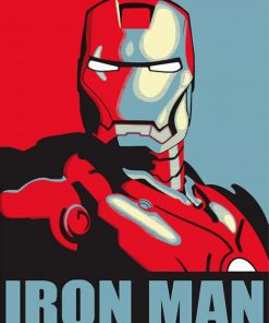 Iron Man paint by numbers