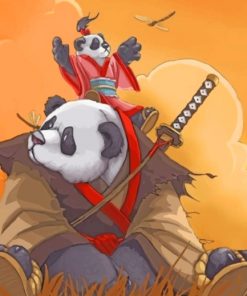 Kung Fu Panda paint by numbers