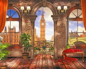 London Big Ben View paint by numbers