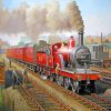 Steam Train Railway paint by numbers