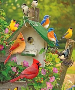 Aesthetic Birds paint by numbers