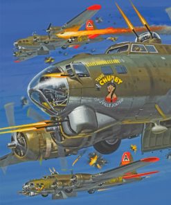 Flying Fortress paint by numbers