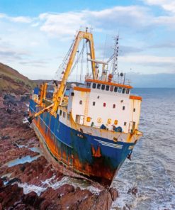 Ghost Ship paint by numbers