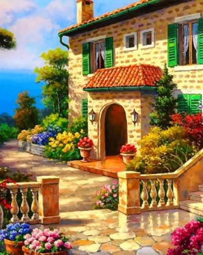 House Garden paint by numbers