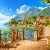 lake como italy paint by numbers