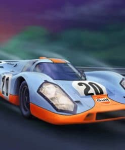 porsche 917 Car paint by numbers