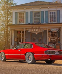 Red Jaguar Xjs Paint by numbers