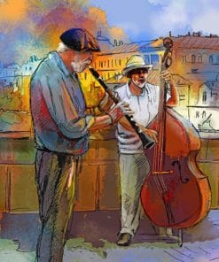 street musicians paint by numbers