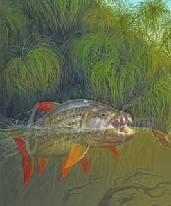 tigerfish In Water paint by numbers